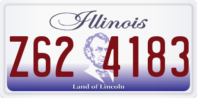 IL license plate Z624183