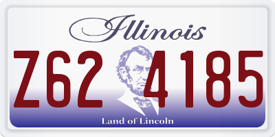 IL license plate Z624185
