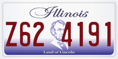 IL license plate Z624191