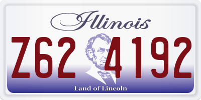 IL license plate Z624192