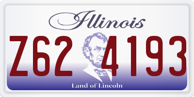 IL license plate Z624193