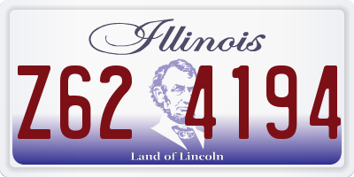 IL license plate Z624194