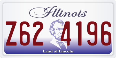 IL license plate Z624196