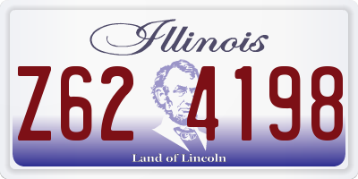 IL license plate Z624198