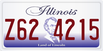 IL license plate Z624215