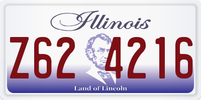 IL license plate Z624216