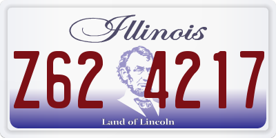 IL license plate Z624217