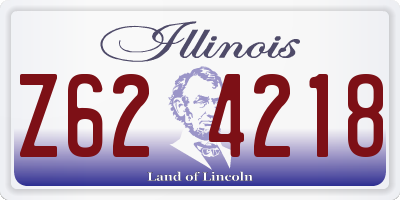 IL license plate Z624218