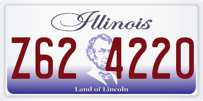 IL license plate Z624220