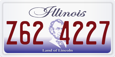 IL license plate Z624227
