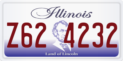 IL license plate Z624232