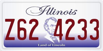 IL license plate Z624233