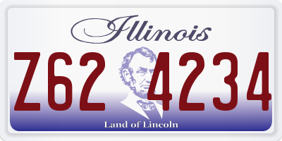 IL license plate Z624234