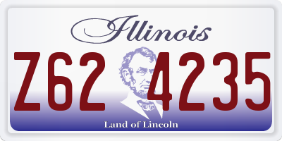 IL license plate Z624235