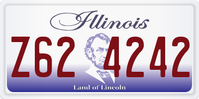 IL license plate Z624242