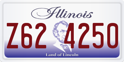 IL license plate Z624250