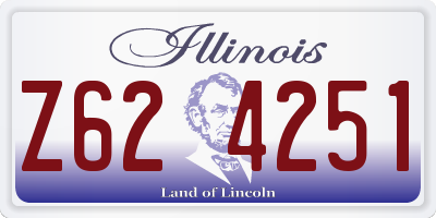 IL license plate Z624251
