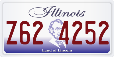IL license plate Z624252