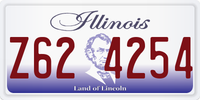 IL license plate Z624254
