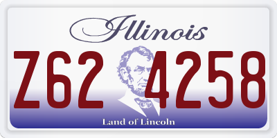 IL license plate Z624258