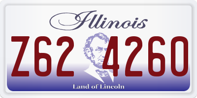 IL license plate Z624260