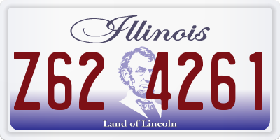 IL license plate Z624261