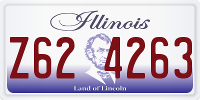 IL license plate Z624263