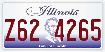 IL license plate Z624265