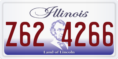 IL license plate Z624266
