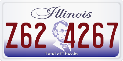 IL license plate Z624267