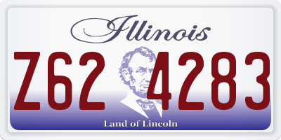 IL license plate Z624283