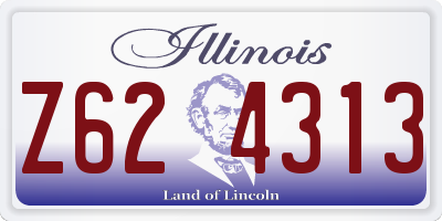 IL license plate Z624313