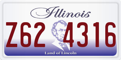 IL license plate Z624316