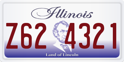 IL license plate Z624321
