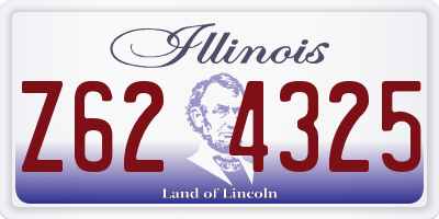 IL license plate Z624325