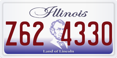IL license plate Z624330