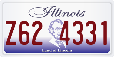 IL license plate Z624331