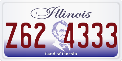 IL license plate Z624333