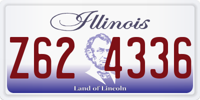 IL license plate Z624336