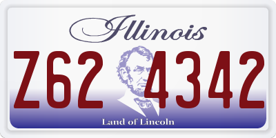 IL license plate Z624342