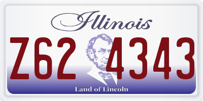 IL license plate Z624343