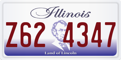 IL license plate Z624347