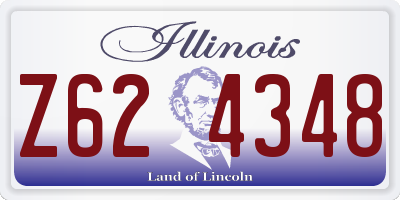 IL license plate Z624348