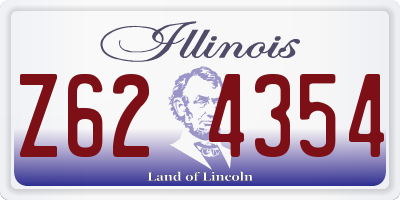 IL license plate Z624354