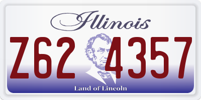 IL license plate Z624357