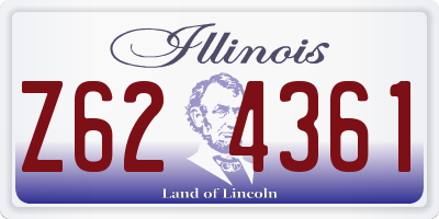 IL license plate Z624361