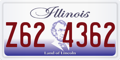 IL license plate Z624362