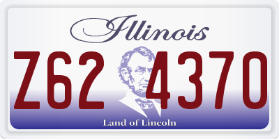 IL license plate Z624370