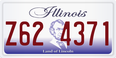 IL license plate Z624371
