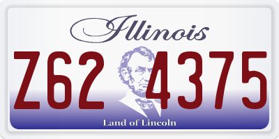 IL license plate Z624375